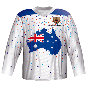 Australian Hockey Jersey 100% Polyester Sublimation Your Hockey Jersey 