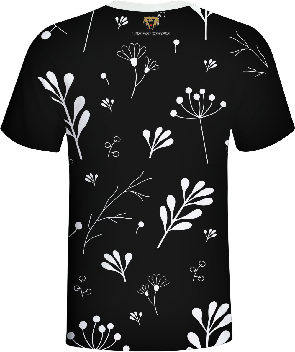 Hot Selling Short Sleeve 100% Polyester Fabric Different Collar Style T-shirt 