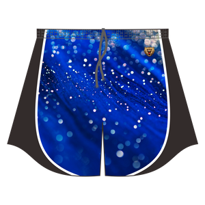 2022 Custom Sublimated Rugby Shorts with Blue And Black Colors