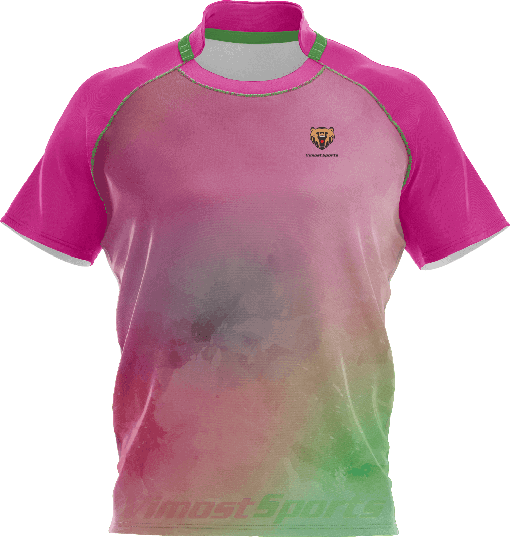 Custom Sublimated Rugby Shirts with Breathable Fabric 