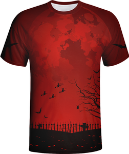 2023 Custom T-shirt with Classic Red And Black Colors