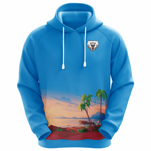 New Fashion Custom Sublimated Blue Hoodie of Blue Strings Designed for You