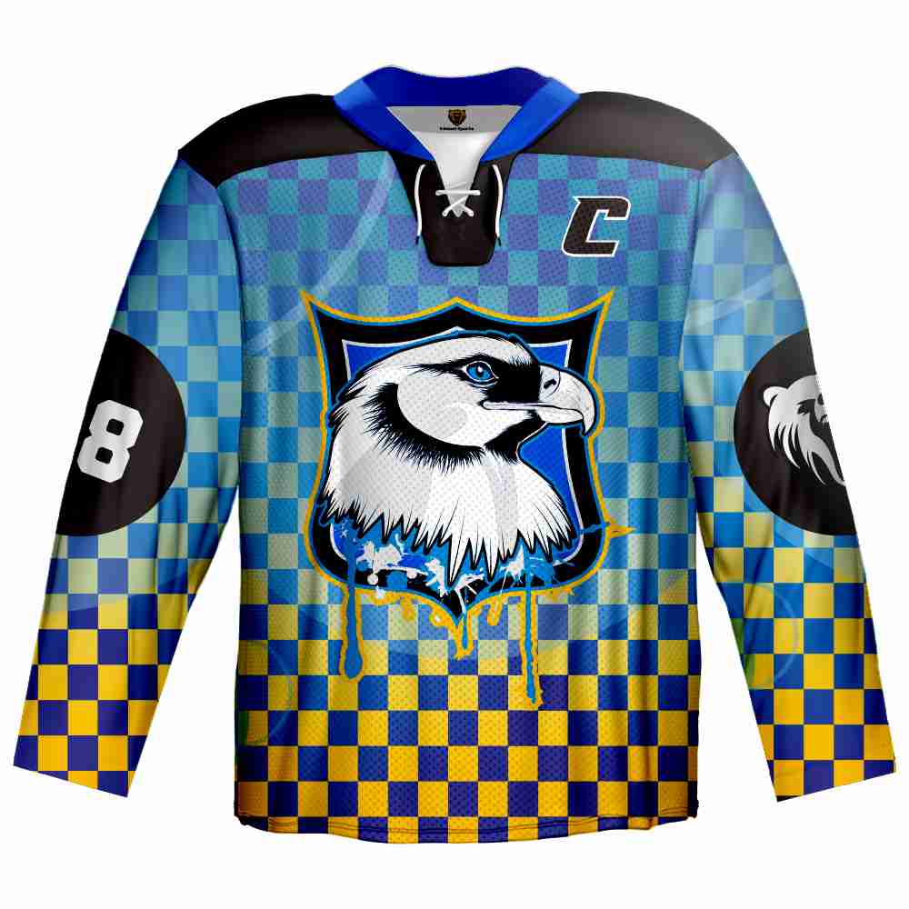 Ice Hockey Jersey Top Quality Free Design Sublimation Printing Custom Men's Hockey Jersey