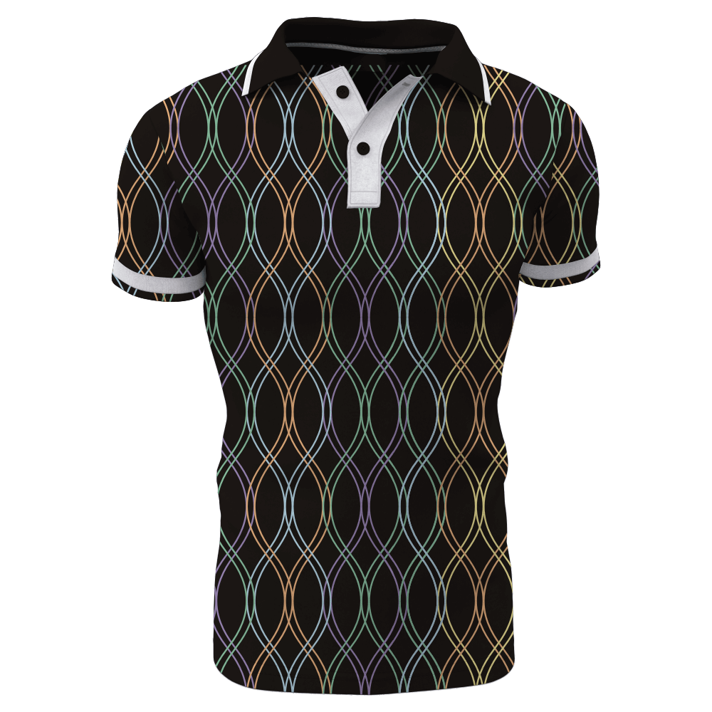 Custom Sublimated Hot Sale Man's Polo Shirts With Full Buttons and High Quality