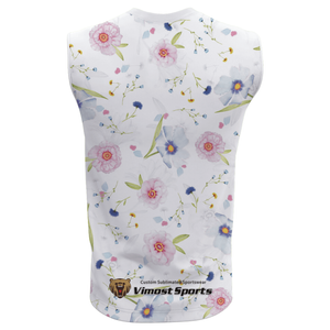 Floral Club Custom Sublimated Man’s Singlet Freestyle Look