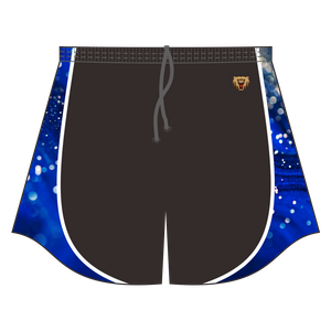 2022 Custom Sublimated Blue And Black Rugby Shorts with High Quality
