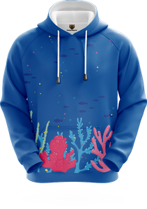 New Style Good Quality Sublimated Hoodie with Blue Colors